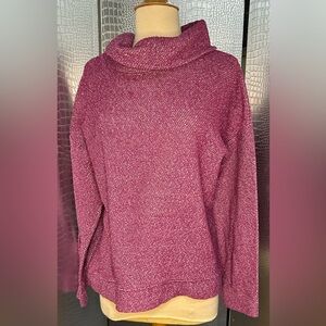 Lands' End Women's Berry Cowl Neck Sweater